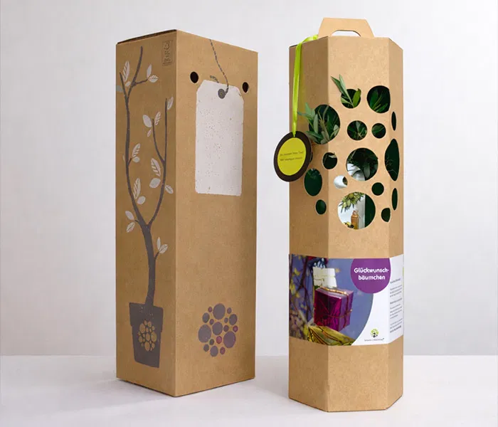Verpackung Glueckwunschbaum