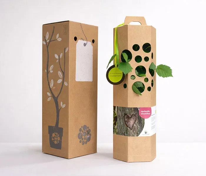 Verpackung Goldene Hochzeitsgeschenk